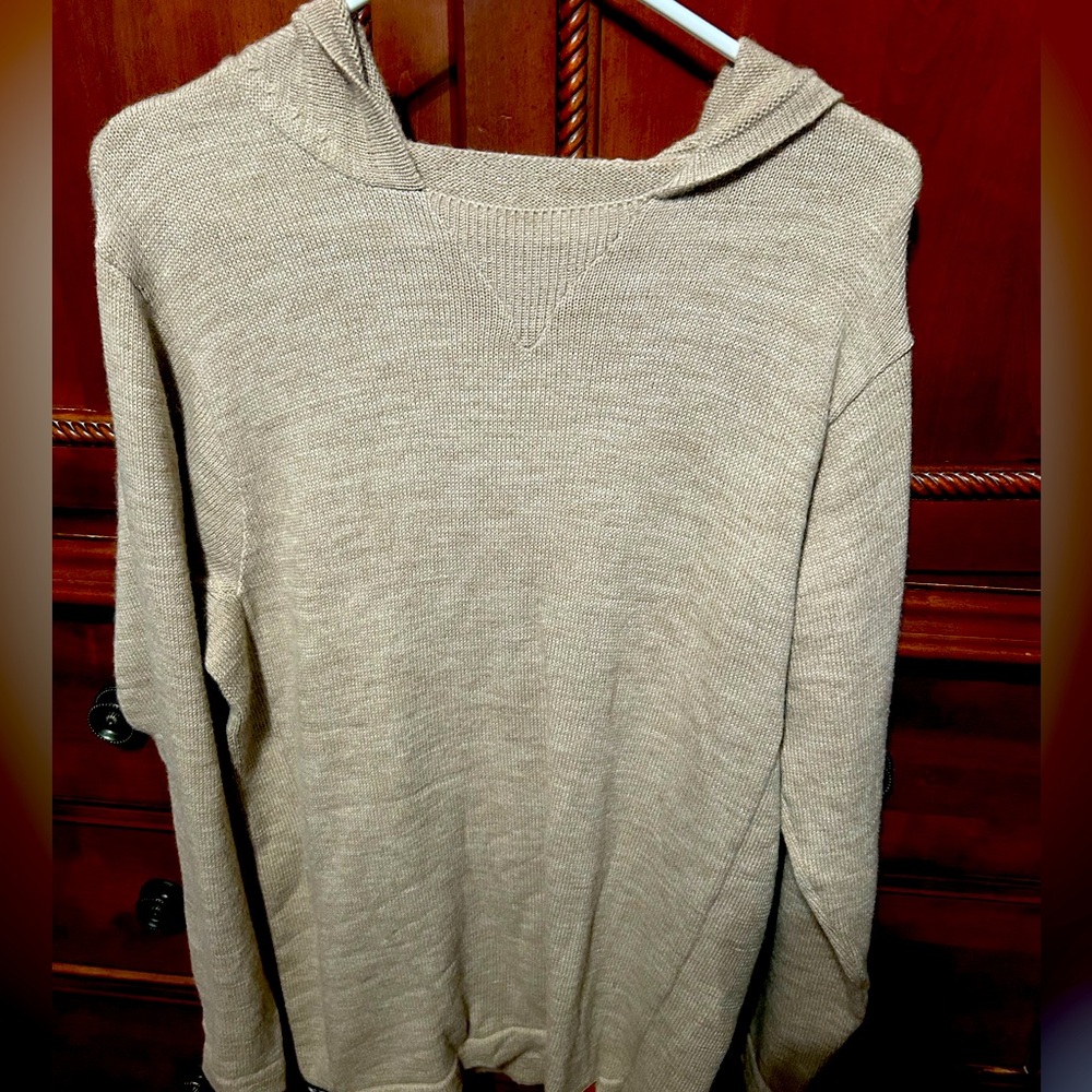 Authentic alpaca sweater with hoodie. Super soft. Never worn. One size.